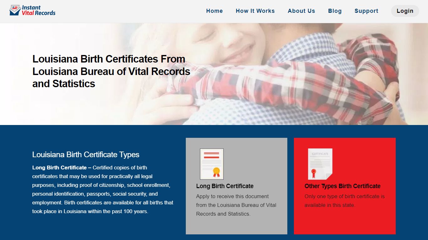 Louisiana Birth Certificate Replacement - InstantVitalRecords